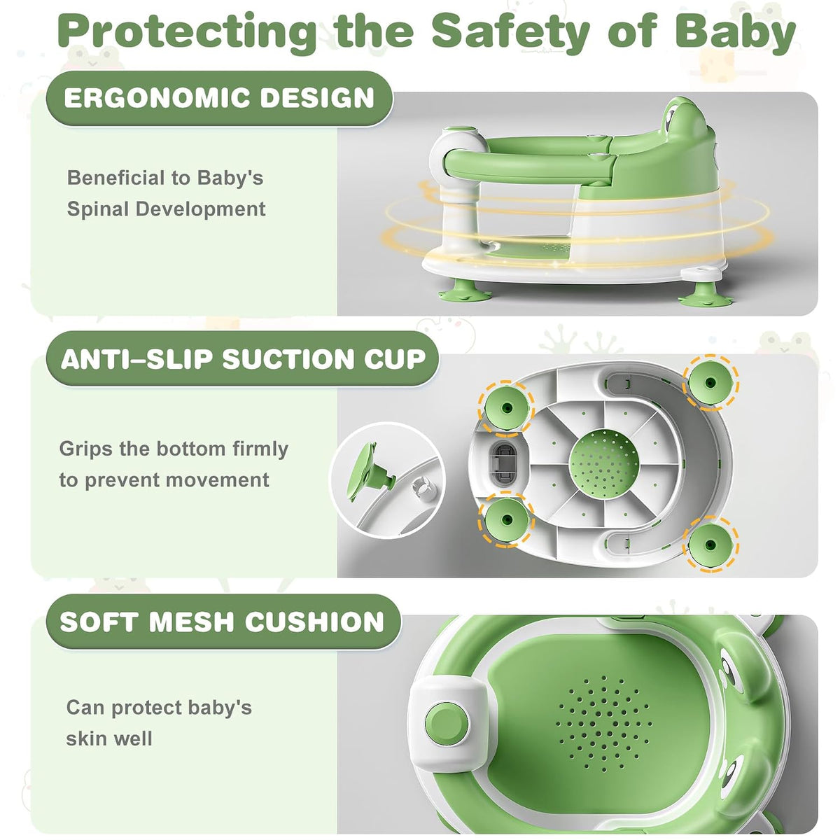 Non-Slip Baby Bath Seat